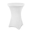 Nappe housse blanche pour table cocktail D80 cm/acheter/rapidoprinting