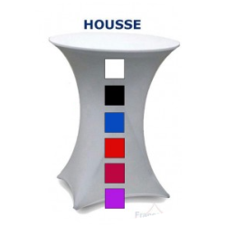 Housse en tissus stretch à vos couleurs+ logo/mange debout/acheter/Rapidoprinting