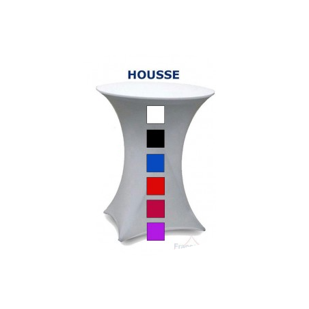 Housse en tissus stretch à vos couleurs+ logo/mange debout/acheter/Rapidoprinting