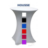 Housse en tissus stretch à vos couleurs+ logo/mange debout/acheter/Rapidoprinting