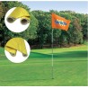 Drapeau clippable 40x31 sur mât de golf 2m10